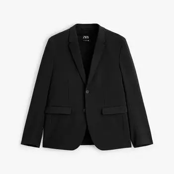 Пиджак Zara Suit Technical, черный