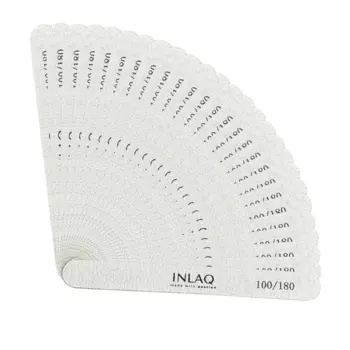 Пилочка для ногтей прямая 100/180, 25 шт. Inlaq