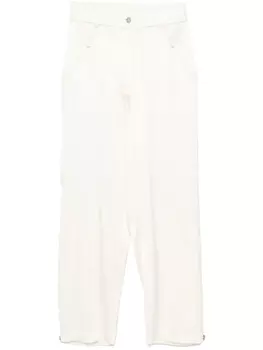 PINKO атласные брюки, белый