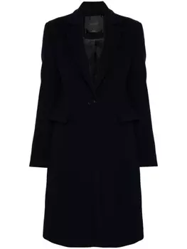 PINKO однобортное пальто, синий