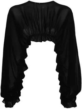 PINKO укороченная блузка, черный