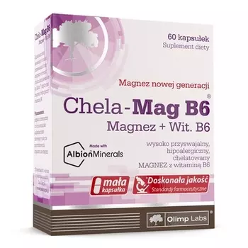 Пищевая добавка Chela Mag B6 60 капсул Olimp Labs