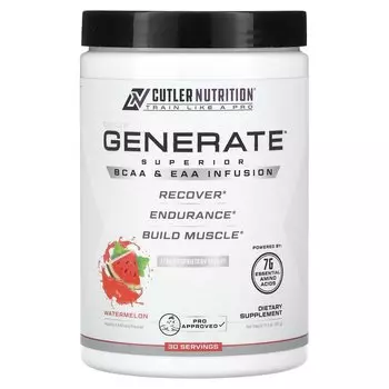 Добавка Cutler Nutrition Generate Superior BCAA и EAA Infusion арбуз, 321 г