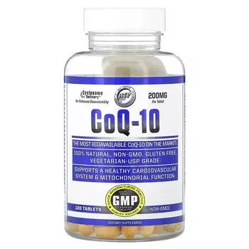 Добавка Hi Tech Pharmaceuticals CoQ-10 200 мг, 120 таблеток