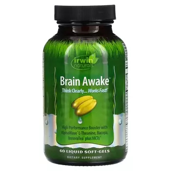 Добавка Irwin Naturals Brain Awake, 60 капсул