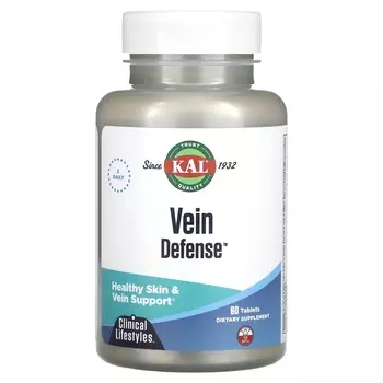 Добавка KAL Vein Defense, 60 таблеток