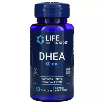 Добавка Life Extension DHEA, 60 капсул