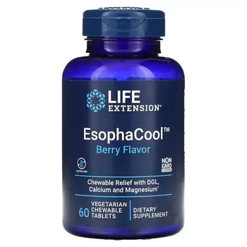 Добавка Life Extension EsophaCool Berry, 60 жевательных таблеток