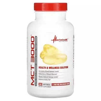 Добавка Metabolic Nutrition MCT 3000 1000 мг, 90 таблеток