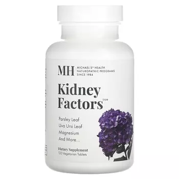Добавка Michael's Naturopathic Kidney Factors, 120 таблеток