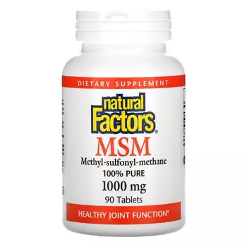 Добавка Natural Factors МСМ, 90 таблеток