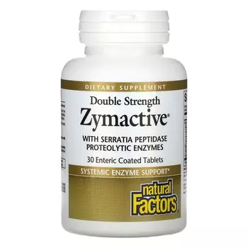 Пищевая Добавка Natural Factors Zymactive двойной силы, 30 таблеток