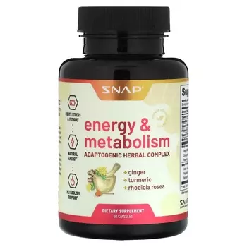 Добавка Snap Supplements энергия и обмен веществ, 60 капсул