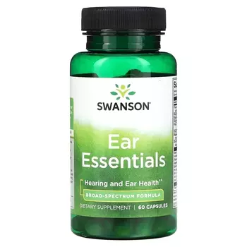 Добавка Swanson Ear Essentials, 60 капсул