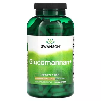 Пищевая добавка Swanson Глюкоманнан+, 300 капсул