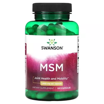 Пищевая добавка Swanson МСМ, 120 капсул