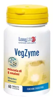 Пищеварительная добавка LongLife VegZyme, 60 таблеток Long Life