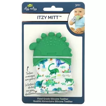 Пищевой Силиконовый Прорезыватель itzy ritzy для зубов от 3 месяцев, динозавр