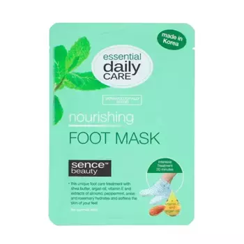 Питательная маска для ног Essential Daily Care Nourishing Foot Mask Sence Beauty, 18 g