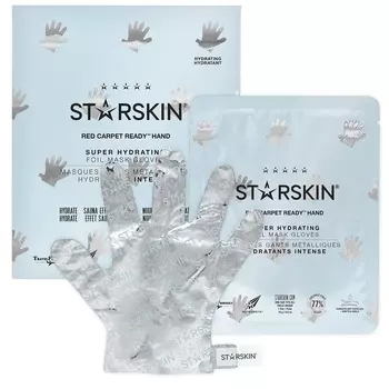 Питательные двухслойные перчатки-маска для рук red carpet ready hand super hydrating foil mask gloves Starskin, количество 1 шт.
