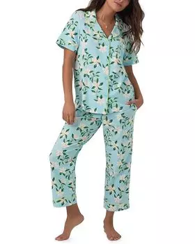 Пижама Bedhead PJs Organic Cotton Classic Cropped, цвет Belle Blossoms