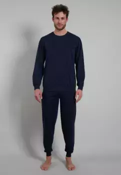 Пижама bugatti (2 шт.) для стильного сна, цвет Blau-Dunkel-Allover