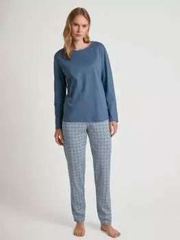 Пижама Calida, цвет blue cotton