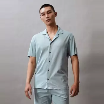 Пижама Calvin Klein с вышитыми пуговицами, зеленый