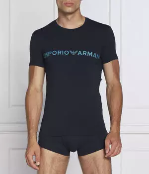 Пижама Emporio Armani Slim Fit с логотипом, синий