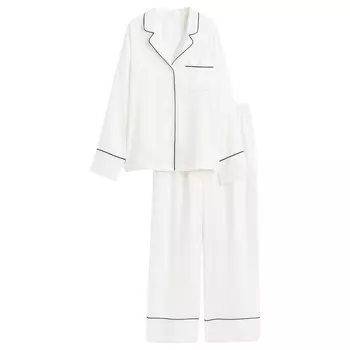 Пижама H&M Satin, белый