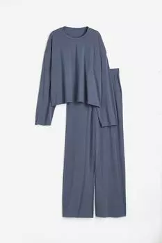 Пижама H&M Jersey, синий