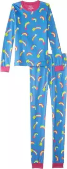 Пижама Hatley Kids Shooting Star Cotton Pajama Set, синий