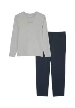 Пижама из натурального джерси Marc O'Polo, цвет Grey Melange Dark Navy