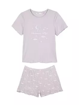 Пижама Koton Pajama, фиолетовый
