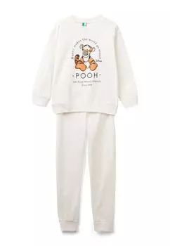 Пижама LONG PIJAMAS DISNEY WITH TIGRO PRINT United Colors of Benetton, крем