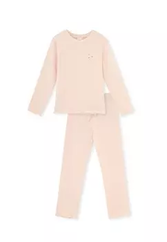 Пижама Long Sleeve Crew Neck Floral Regular Set DAGI, цвет light pink