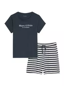 Пижама Marc O'Polo Mix & Match Cotton, цвет Blue/White