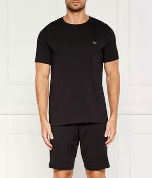 Пижама мужская Emporio Armani хлопковая, черный