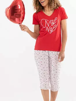 Пижама Naf Naf, цвет wei/rot