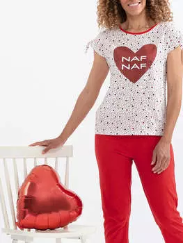 Пижама Naf Naf, цвет wei/rot