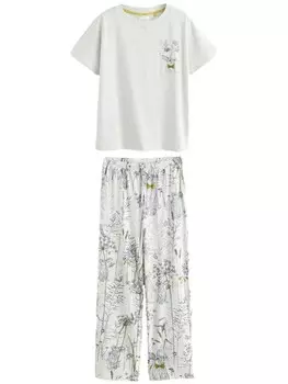 Пижама Next, цвет Grey/Light grey