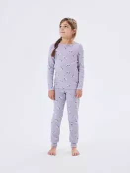 Пижама Nmfnightset Unicorn Name it, цвет lavender aura