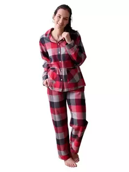 Пижама NORMANN Flanell Karodesign, красный