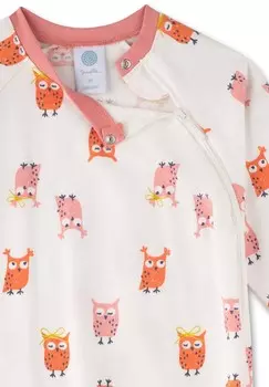 Пижама OVERALL EULE Sanetta, белый/розовый