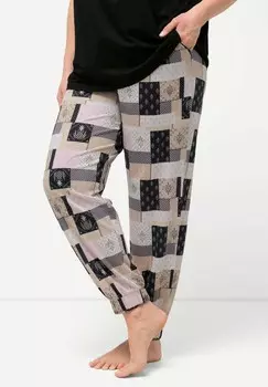 Пижама PATCHWORK PRINT Ulla Popken, черный