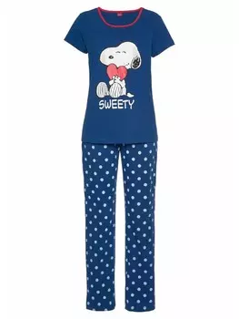 Пижама Peanuts, цвет blau-gepunktet