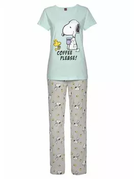 Пижама Peanuts, цвет mint-grau-meliert