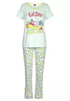 Пижама Peanuts, цвет Pastel Green