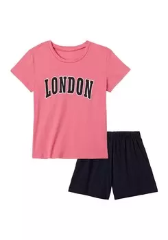 Пижама PETITE FLEUR Pajamas, розовый/черный