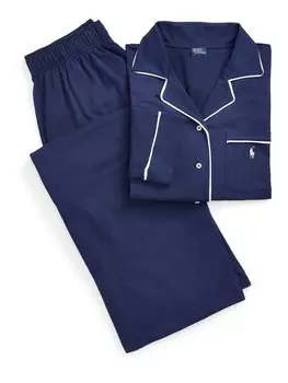Пижама Polo Ralph Lauren Long Sleeve Set, темно-синий